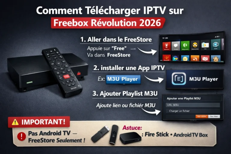 Comment télécharger IPTV sur Freebox Révolution 2026